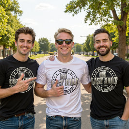 Camiseta Tipografia Engraçada de Noivo em Festa de Solteiro