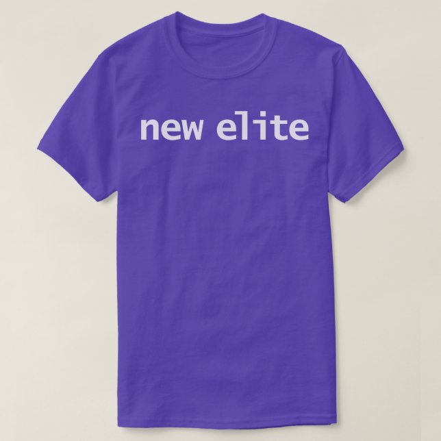 Camiseta Tipografia Engraçada Nova Elite (Frente do Design)