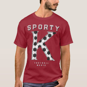 Camiseta Tipografia Esportiva Inicial de Bola de Futebol