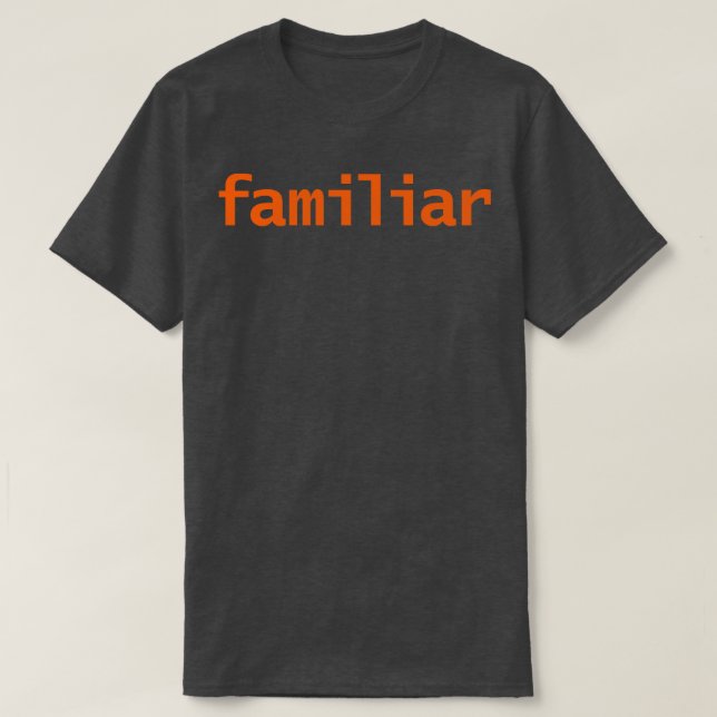 Camiseta Tipografia Familiar do Halloween Texto Laranja (Frente do Design)