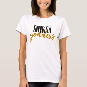 Camiseta Tipografia Glam de Deusa Shiksa Judaica