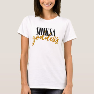 Camiseta Tipografia Glam de Deusa Shiksa Judaica