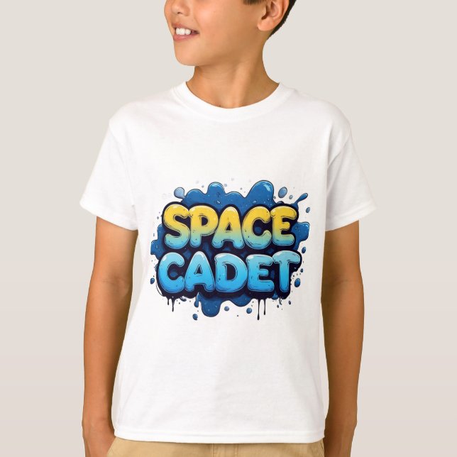 Camiseta Tipografia Graffiti Cadete Espacial (Frente)