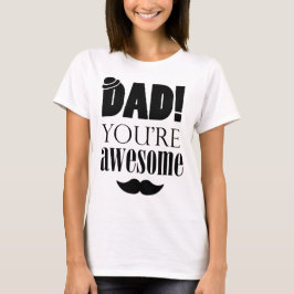 Camiseta Tipografia Gráfica Minimalista para o Dia dos Pais