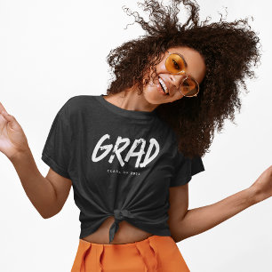 Camiseta Tipografia Grunge Moderna GRAD Turma de 2026
