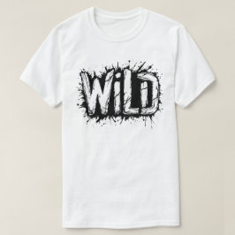 Camiseta Tipografia Grunge Selvagem