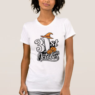 Camiseta Tipografia Halloween 31 de Outubro Design