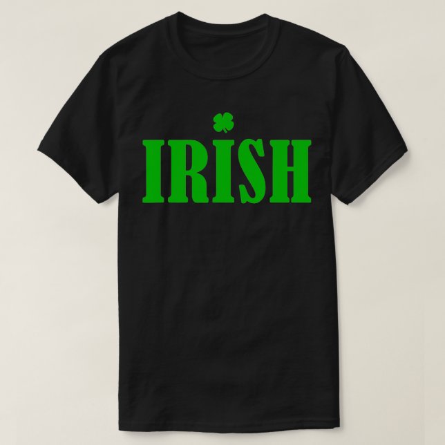 Camiseta Tipografia irlandesa (Frente do Design)