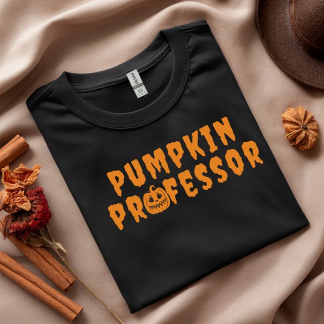 Camiseta Tipografia laranja do professor Pumpkin (Criador carregado)