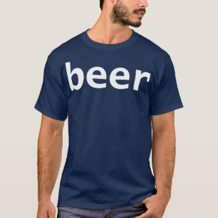 Camiseta Tipografia mínima da cerveja genérica