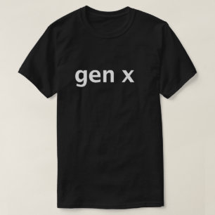 Camiseta Tipografia Mínima Geração X