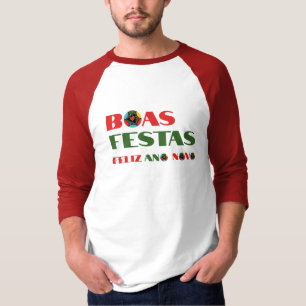 Camiseta Tipografia mínima na moda natalícia portuguesa