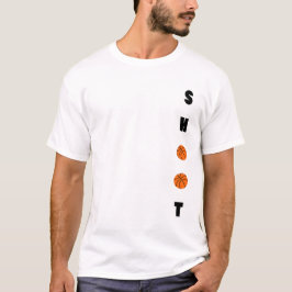 Camiseta Tipografia Minimalista de Basquete VERTICAL DISPAR