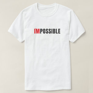 Camiseta Tipografia Minimalista Moderna Eu Sou Possível
