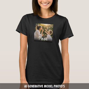 Camiseta Tipografia Moderna de Lembrança de Foto Estabeleci