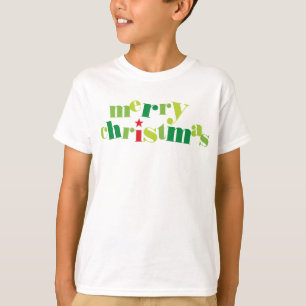 Camiseta tipografia moderna do Feliz Natal