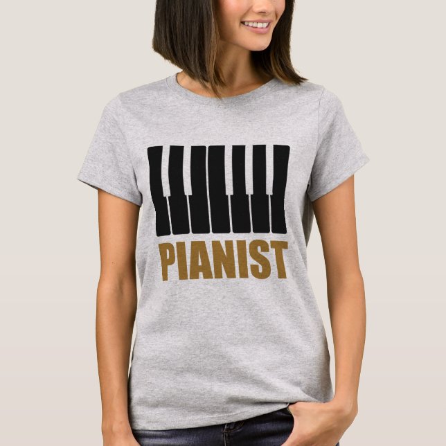 Camiseta Tipografia Moderna do Pianista (Frente)
