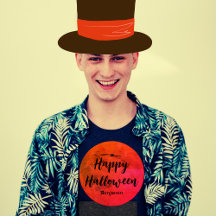 Tipografia Moderna Moon Laranja Negra