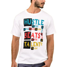 Tipografia Motivacional Citação Hustle Beats Talen