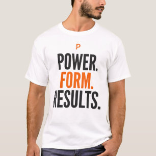Camiseta Tipografia Motivacional de Academia com Resultados