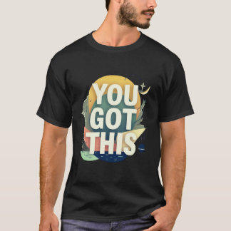 Camiseta Tipografia Motivacional "Você Consegue"