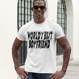 Camiseta tipografia namorado negra