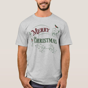 Camiseta Tipografia Natalina Vintage