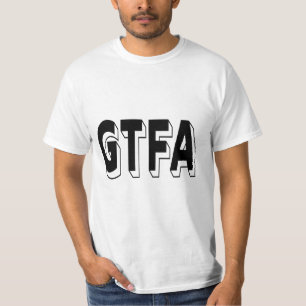 Camiseta Tipografia Negra e Branca em Negrito GTFA