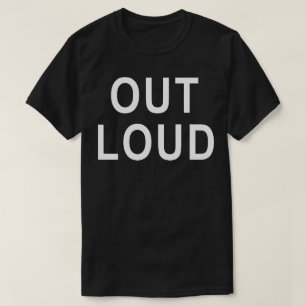 Camiseta Tipografia Negrito Em Voz Alta Design de Texto Min