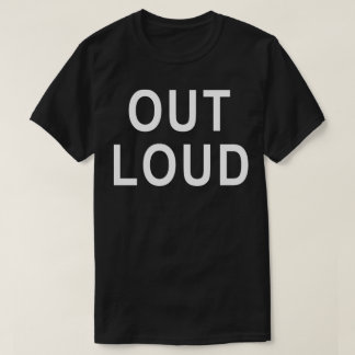 Camiseta Tipografia Negrito Em Voz Alta Design de Texto Min