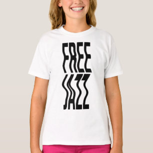 Camiseta Tipografia negrito logotipo Free Jazz