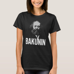 Camiseta Tipografia Negrito Retrato de Bakunin