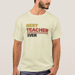 Camiseta Tipografia O Melhor Professor de Todos os Tempos D