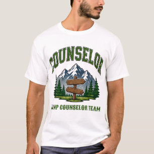 Camiseta 🌲 Tipografia para Equipe de Conselheiros de Acamp