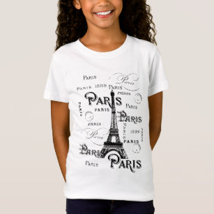 Camiseta Tipografia Paris França Eiffel Tower Souvenirs
