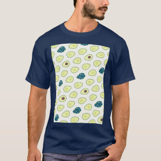 Camiseta Tipografia Personalizada do Padrão Avocado