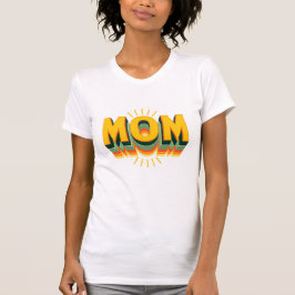 Camiseta Tipografia Retro dos Anos 70 para Mãe