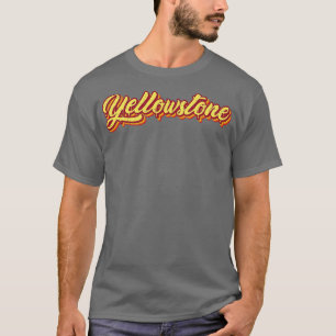 Camiseta Tipografia Retro Yellowstone