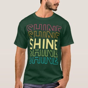 Camiseta Tipografia Shine Rainbow