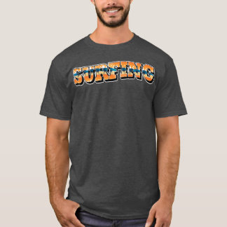 Camiseta Tipografia Surfing Beach Summer