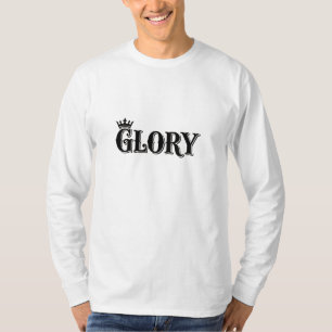 Camiseta Tipografia Vintage Realeza Glória Coroa Arte