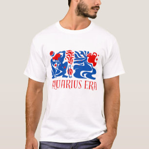 Camiseta Tipografia Zodiac Moderno de Aquarius