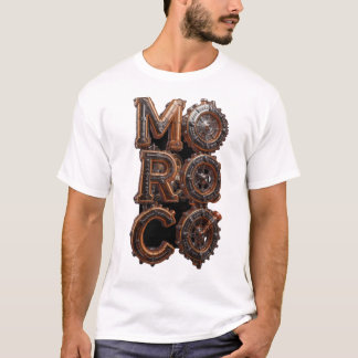 Camiseta Tipográfica de Engrenagens Industriais St