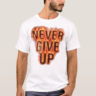 Camiseta Típográfica Inspiradora 'Nunca Desista'