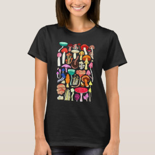 Camiseta Tipos De Cogumelos Comida Natureza Floresta Fungos