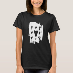 Camiseta Tipos de Dentes de Peixe-Tubarão