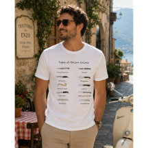 Camiseta Tipos de Facas Italianas