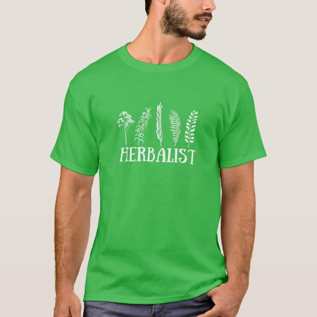 Camiseta Tipos de herbais herbalistas (Frente)