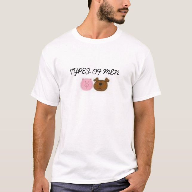 Camiseta Tipos de homens (Frente)