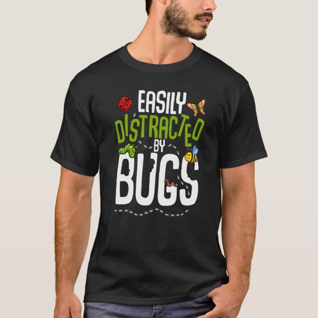 Camiseta Tipos de Insetos Biologia Inseto Ciência Natureza  (Frente)